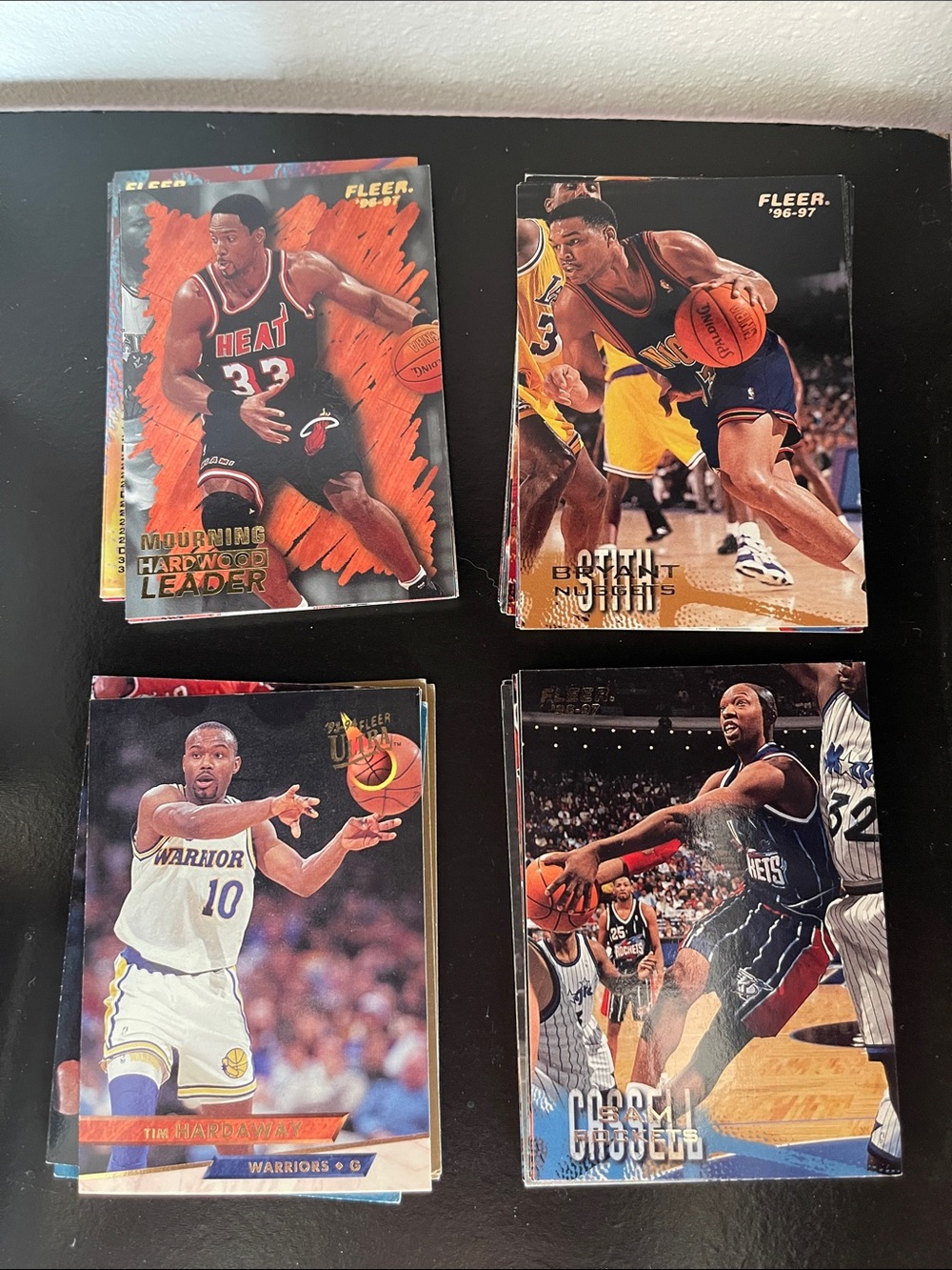Stack of NBA cards